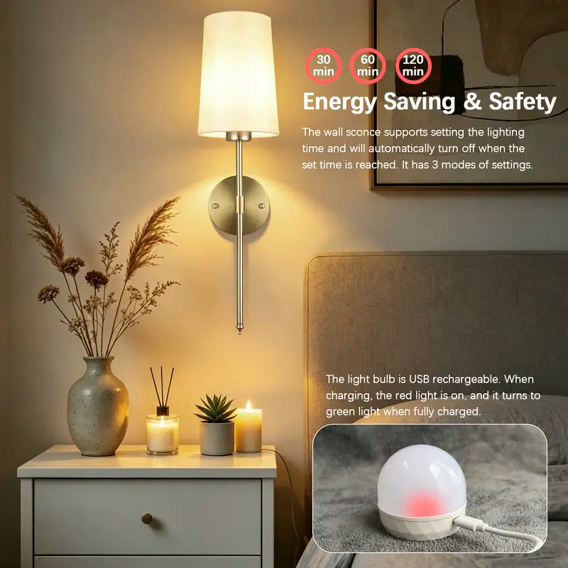 AuraLuxe™ Smart LED Wall Sconce