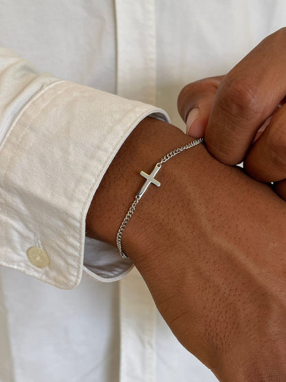 FaithLink™ Minimalist Cross Bracelet