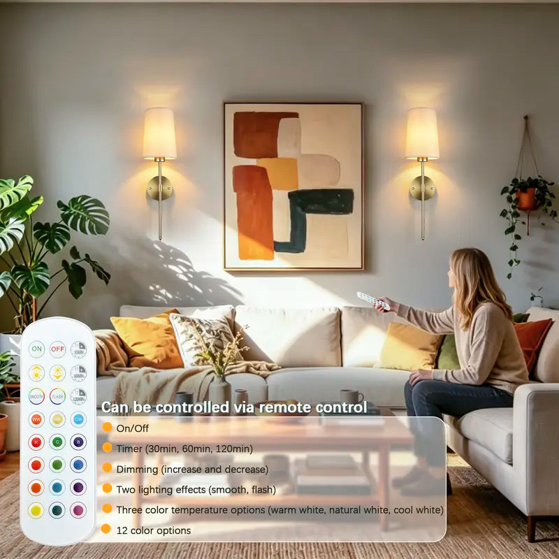 AuraLuxe™ Smart LED Wall Sconce