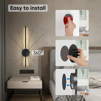 LumiAura™ Modern LED Wall Sconce