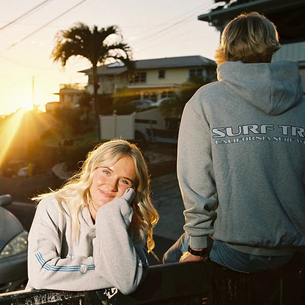 Surf Trip Vintage Plaid Hoodie