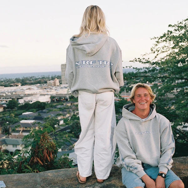 Surf Trip Vintage Plaid Hoodie