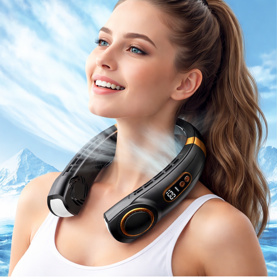 360° Cooling Neck Fan – Hands-Free Portable Air Conditioner