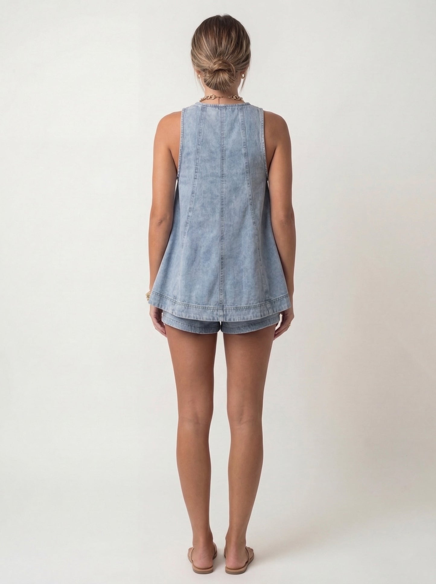Denim Breeze™ Two-Piece Lounge Set